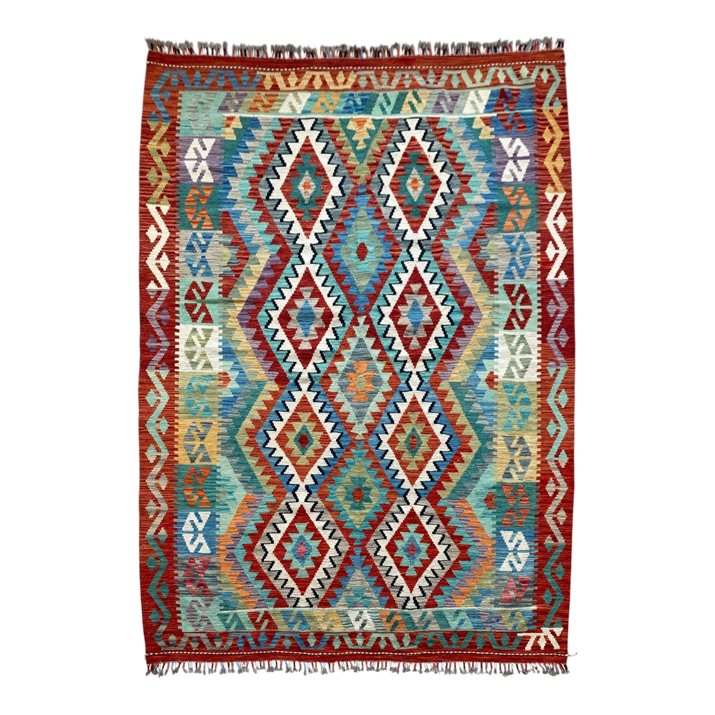 Geometric Tribal Kelim Rug