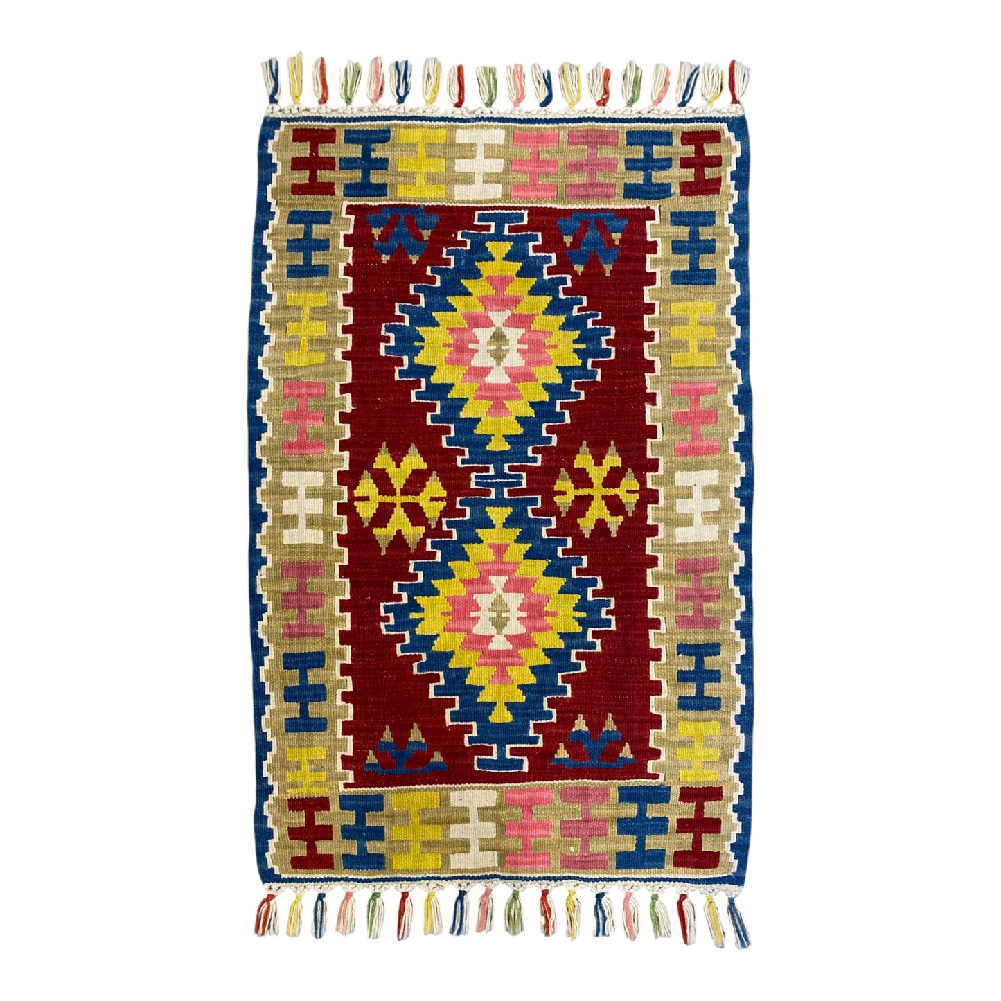 2'X3' Finest Small Turkish Kilim Rug