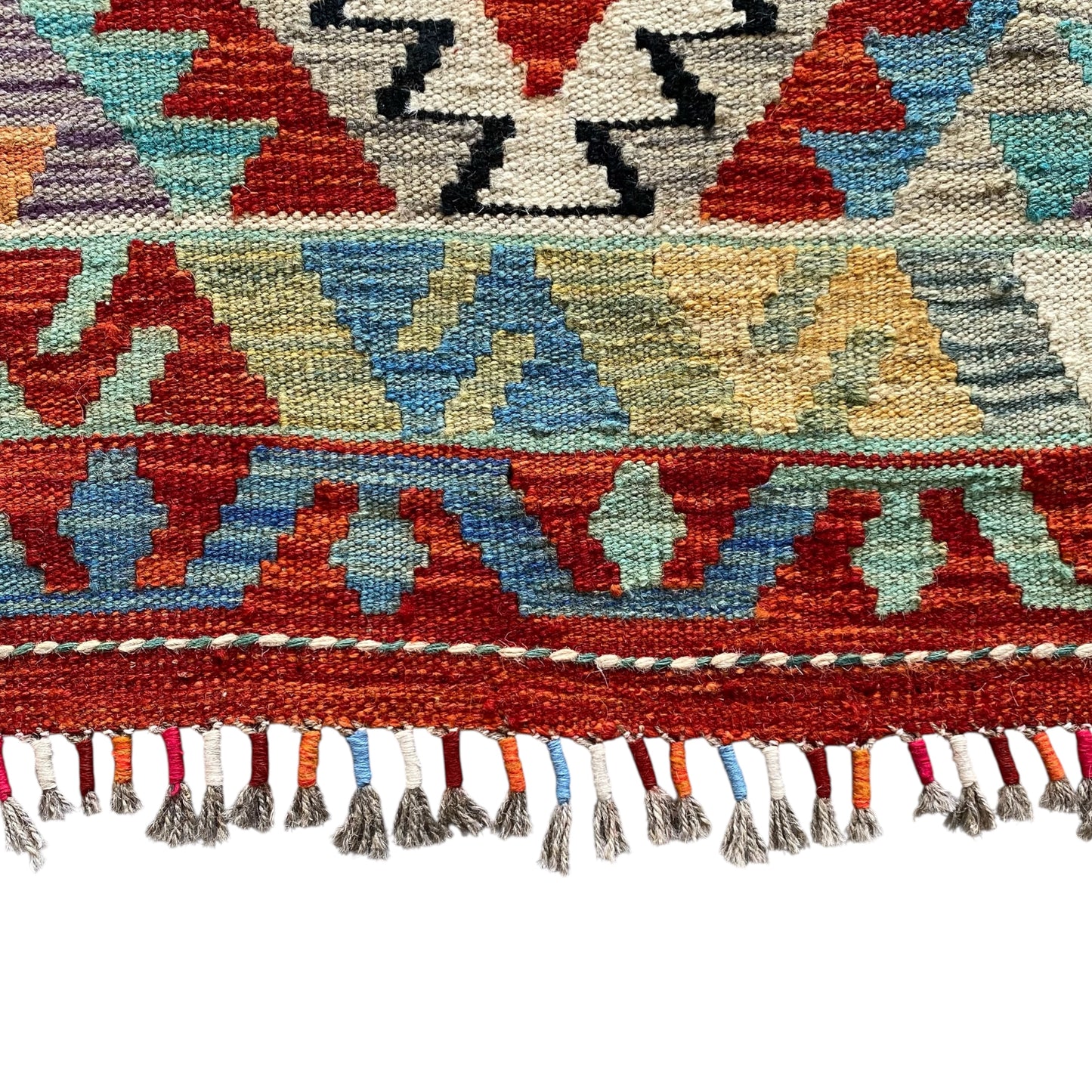 Geometric Tribal Kelim Rug