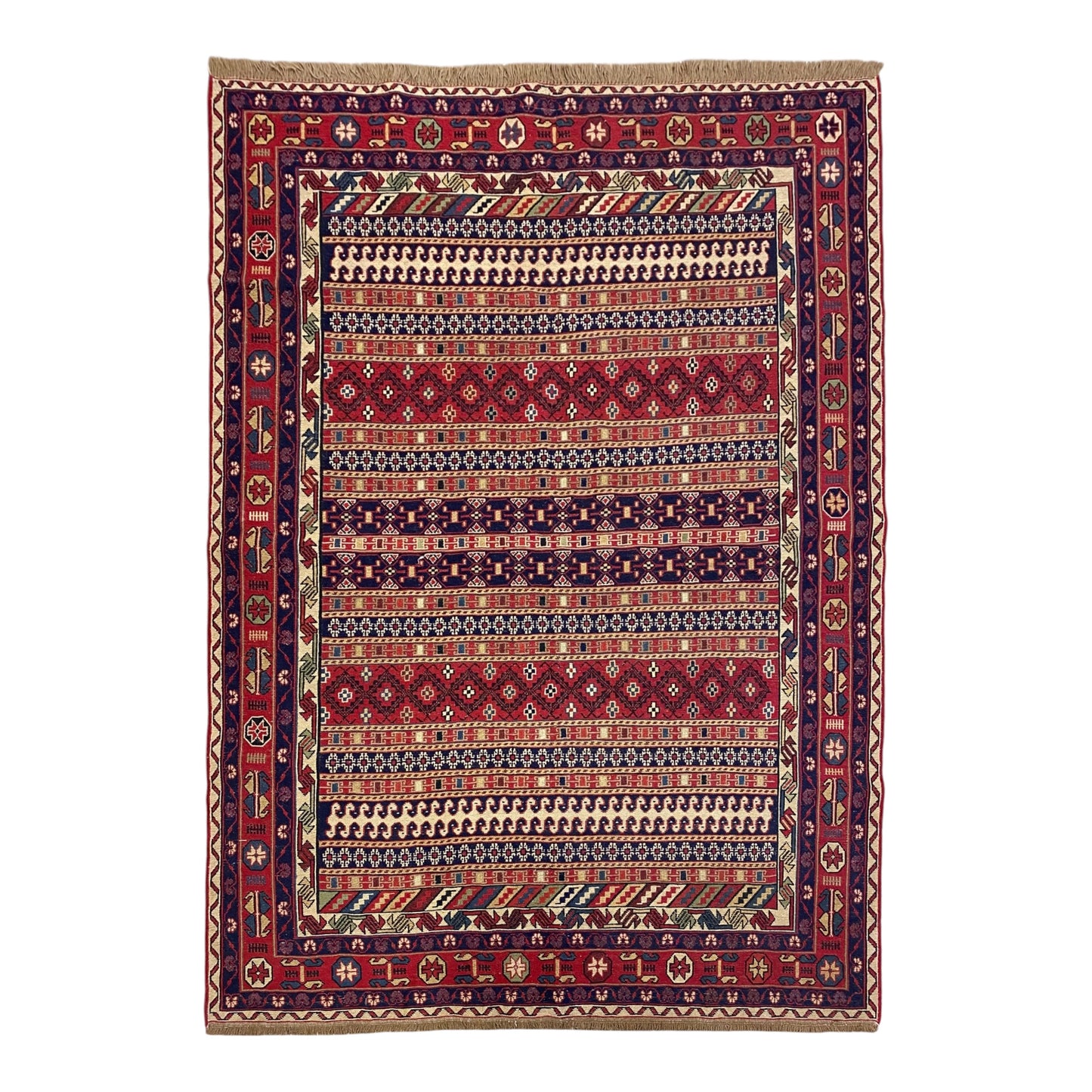 5'X6' Rah Rah Sumak / Soumak Rug