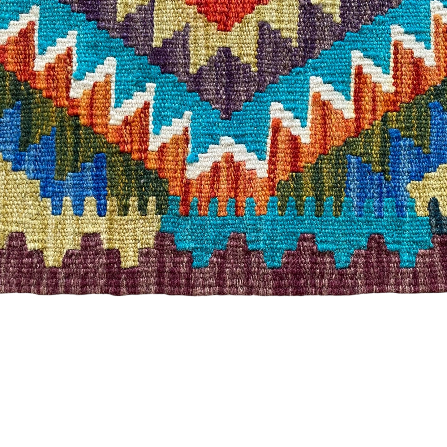 Aztec Blue Kilim Rug Runner