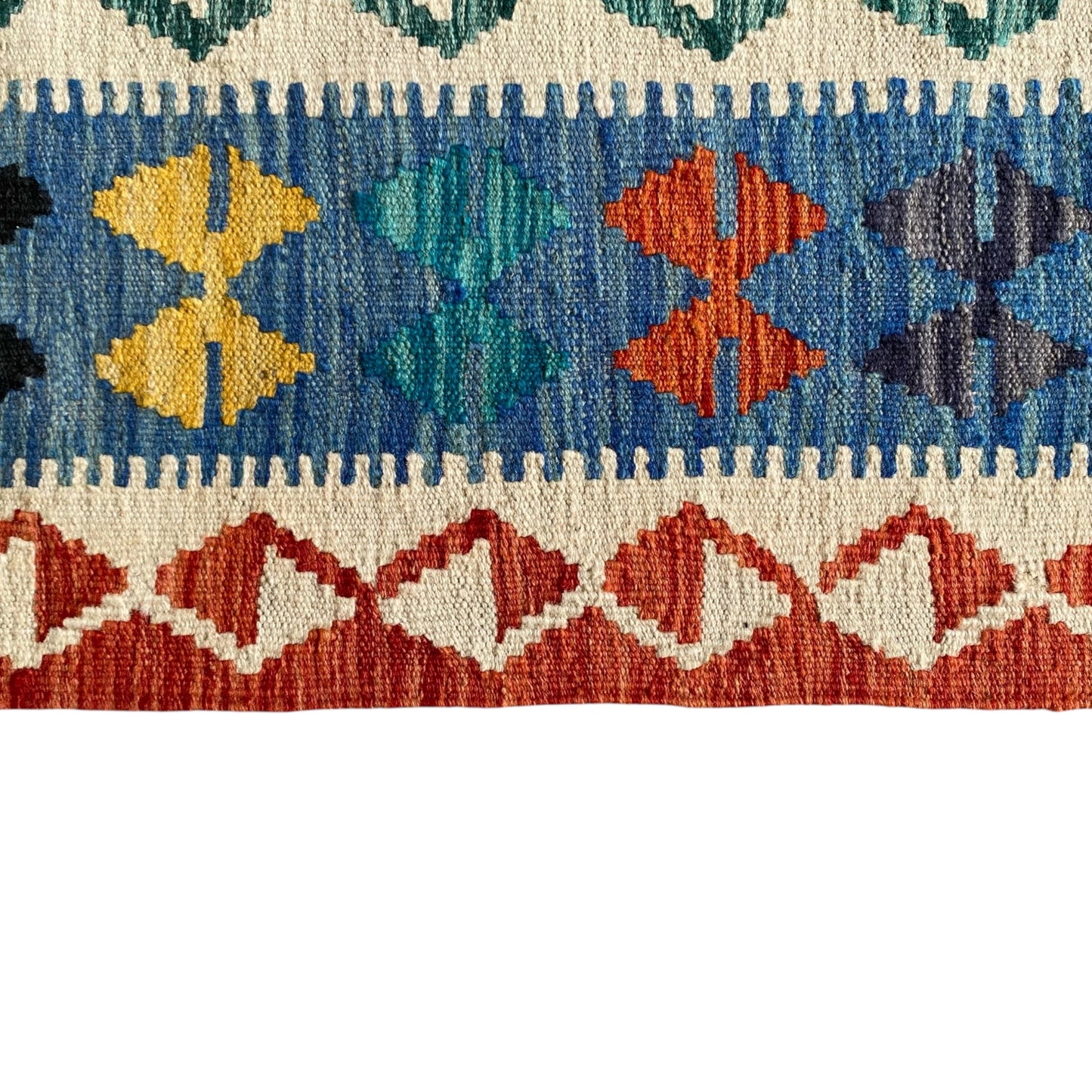 4' x 6' Colorful Boho Kilim Rug