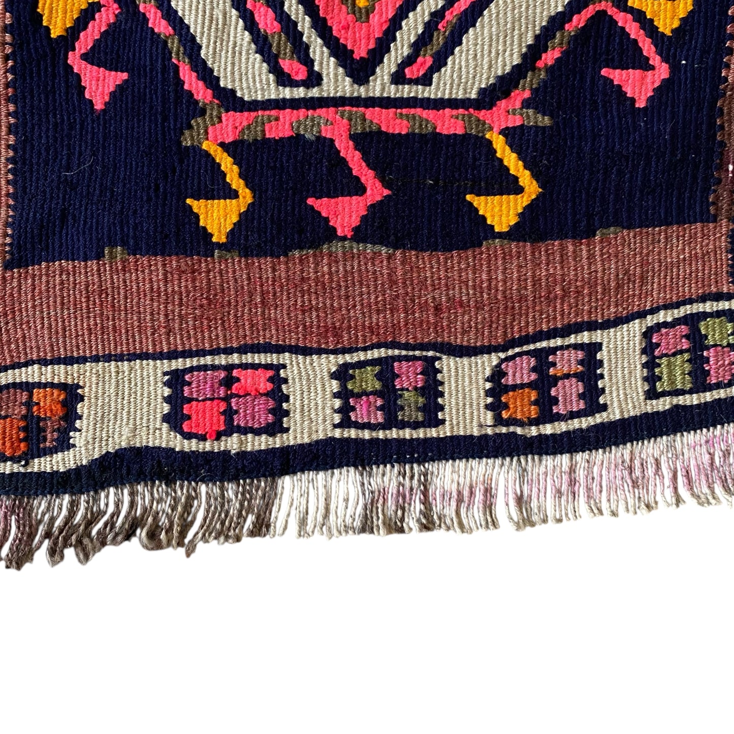 Small Herki Kurdish Kilim Rug