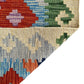 2 Meters Long Hands on Hips Design Narrow Tribal Kilim Runner Rug