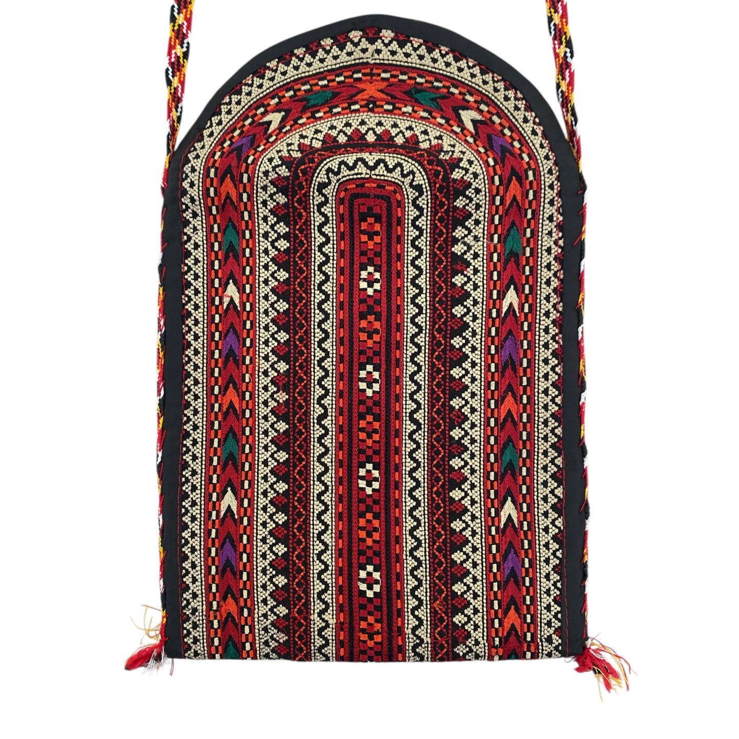 Striped Embroidered Turkoman Pouch Purse Case