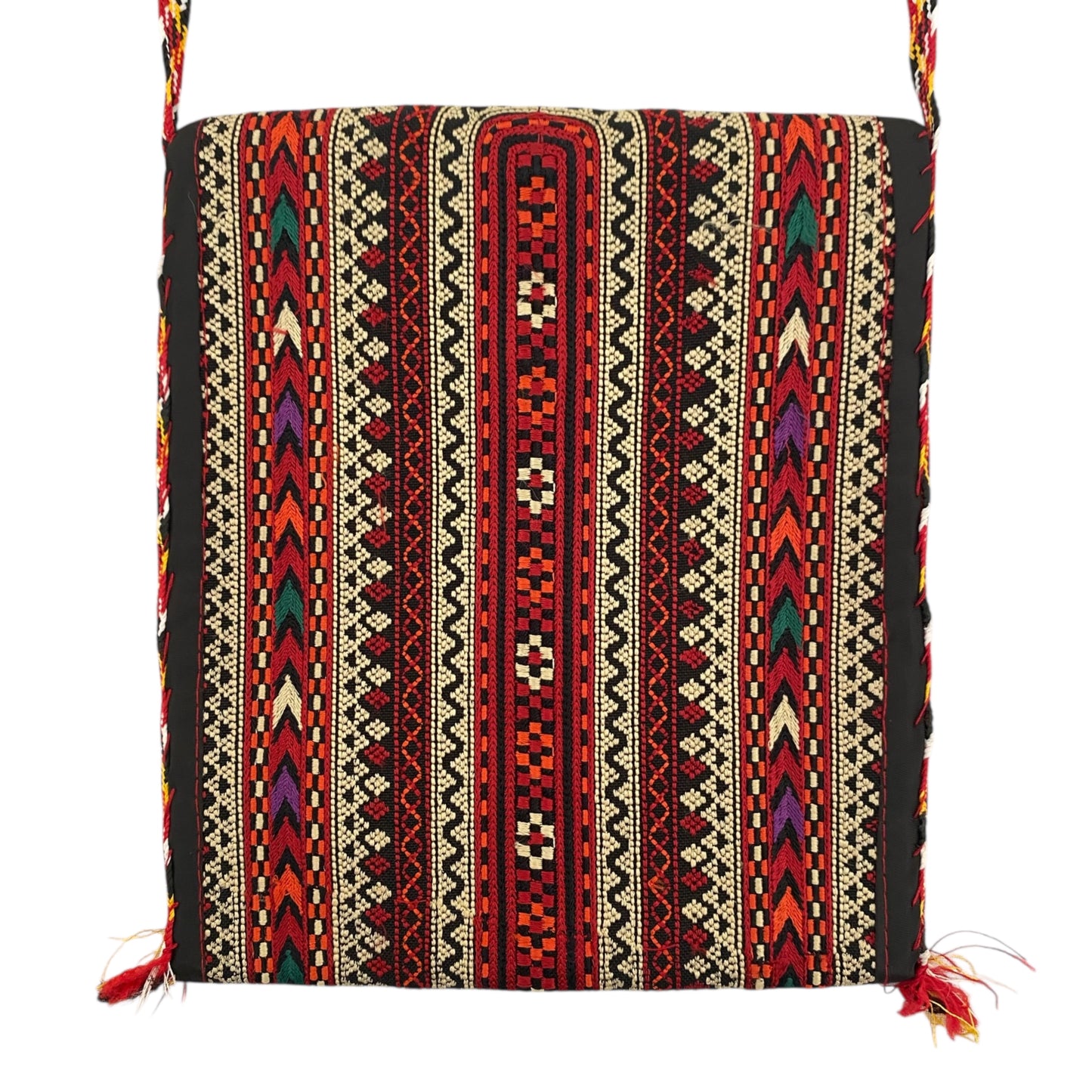 Striped Embroidered Turkoman Pouch Purse Case