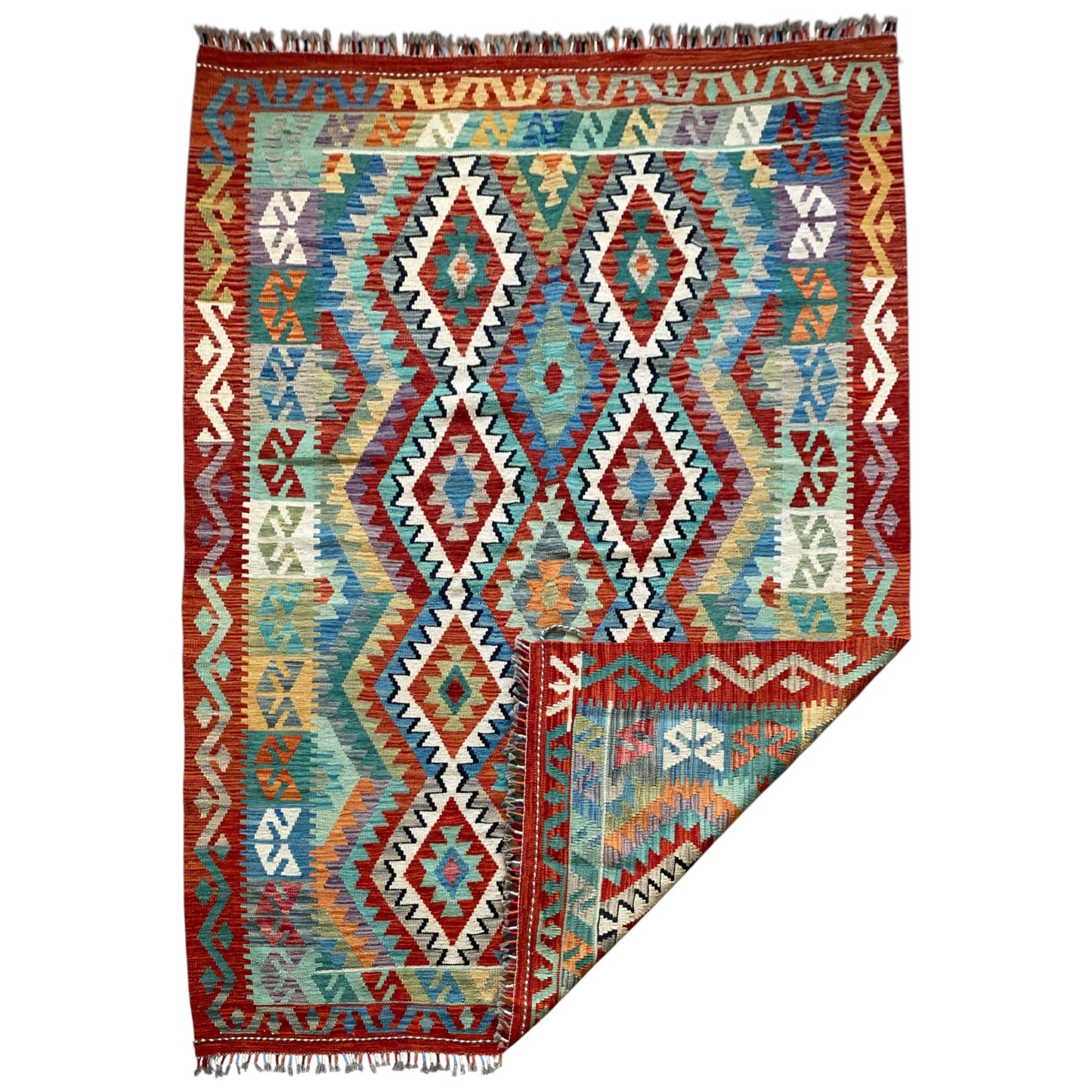 Geometric Tribal Kelim Rug