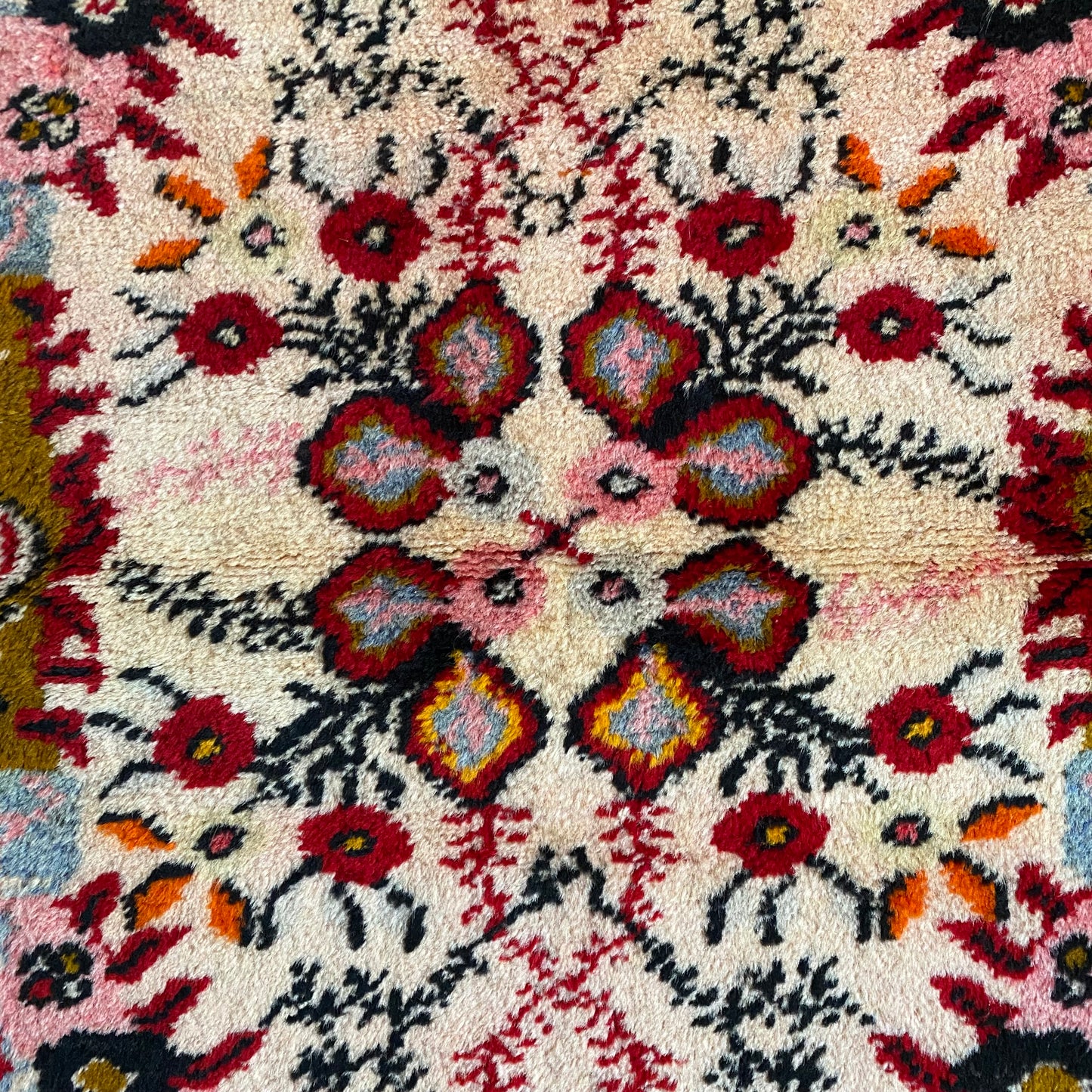 Vintage Turkish Güney Rug Carpet