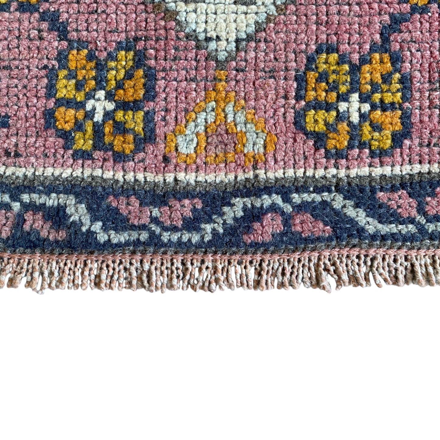 Vintage Turkish Oushak Rug Bath Mat