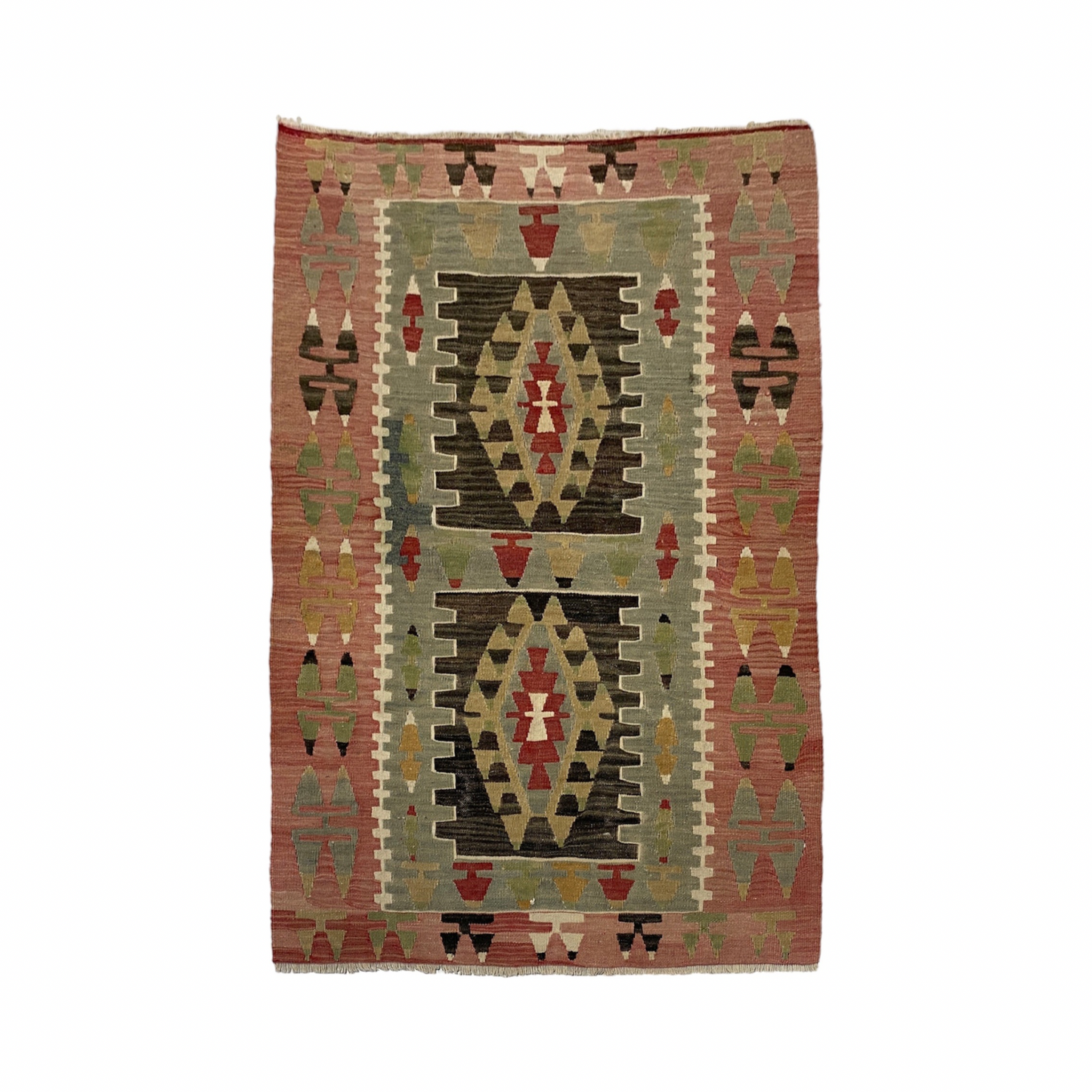 Vintage Anatolian Esme Kilim