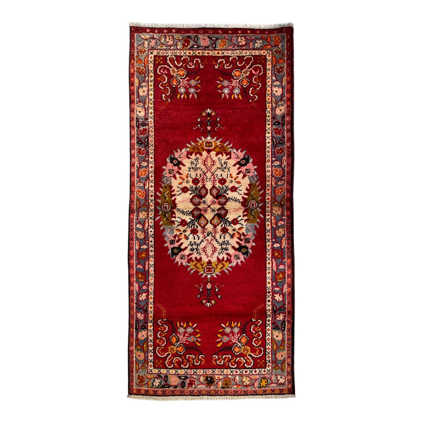 Vintage Turkish Güney Rug Carpet