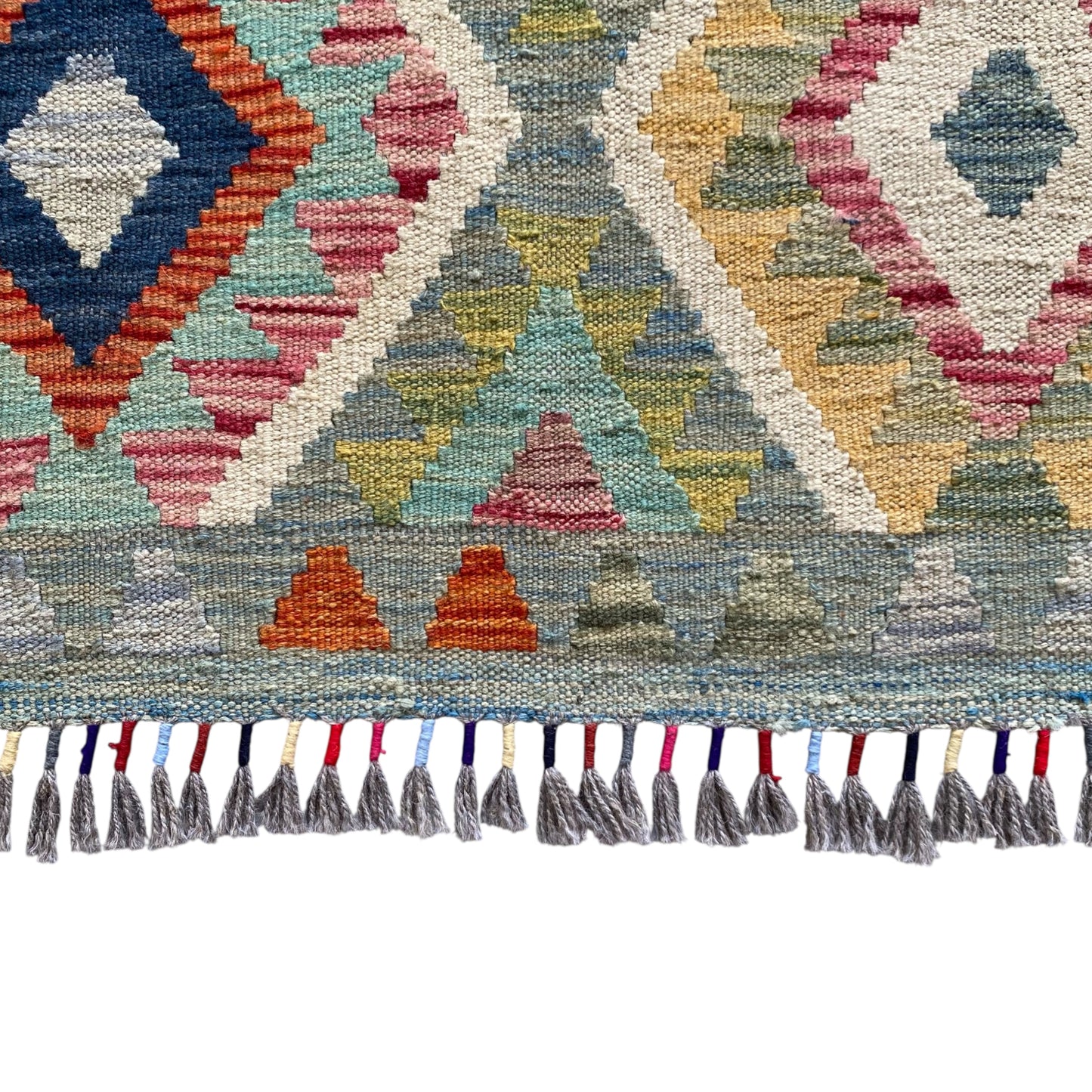 5'x6' Geometric Design Tribal Kilim Rug