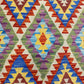 Colorful Geometric Tribal Kilim Rug