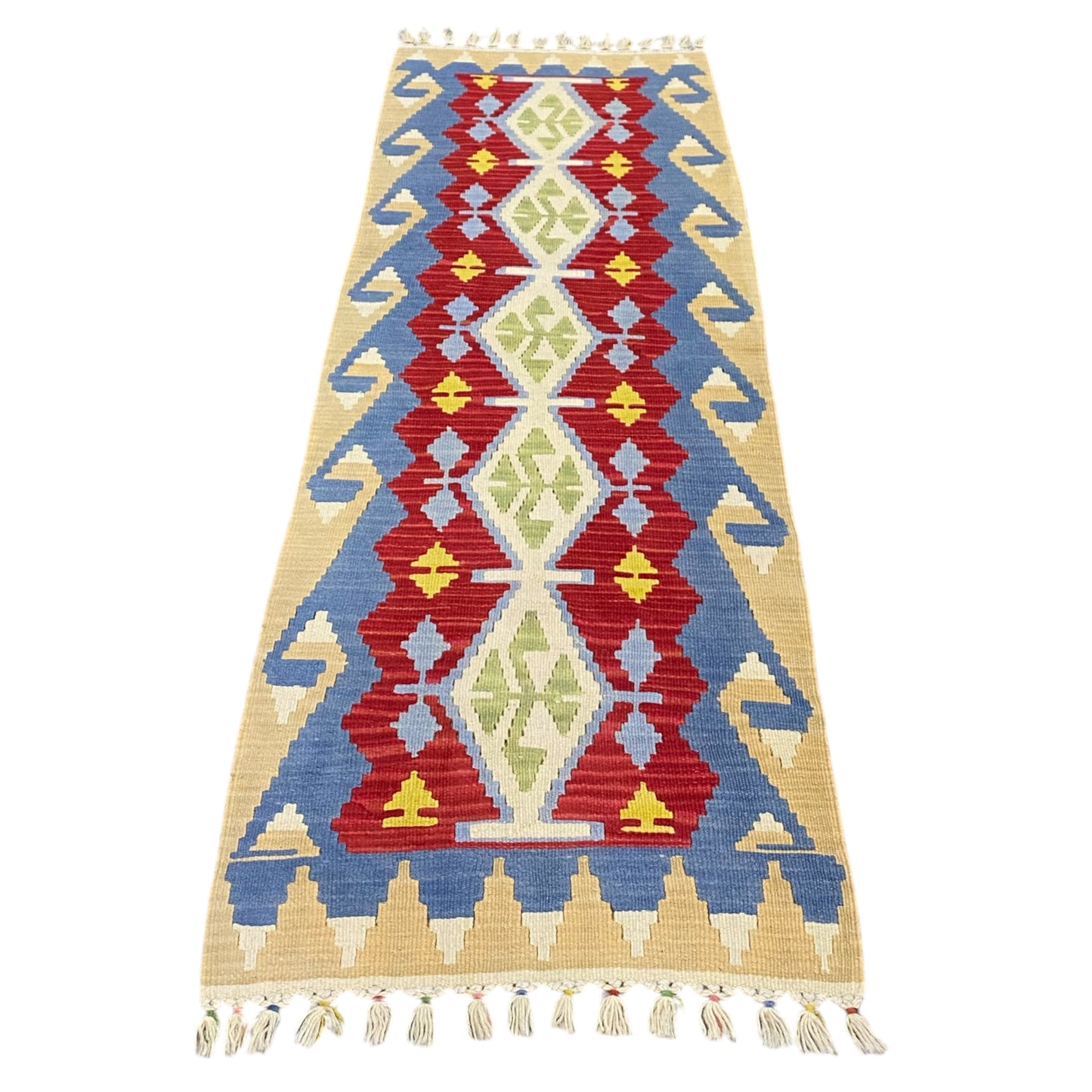 Turkish Wool Kilim Runner Rug