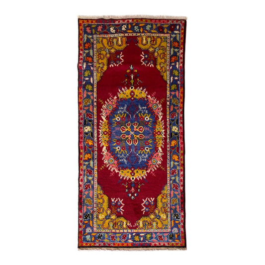 Vintage Turkish Fethiye Kaya Rug-Megri Kayakoy Carpet-Makri Kaya Carpet