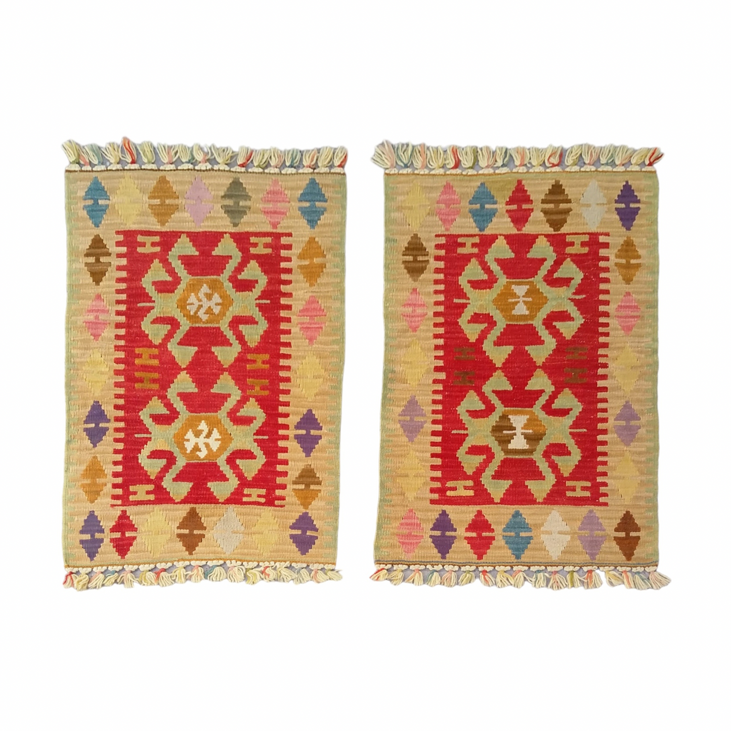 Twin Small Turkish Kilims