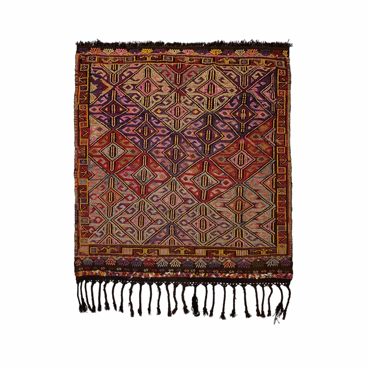 Nomadic Cicim Zili Kilim from Taurus Mountains