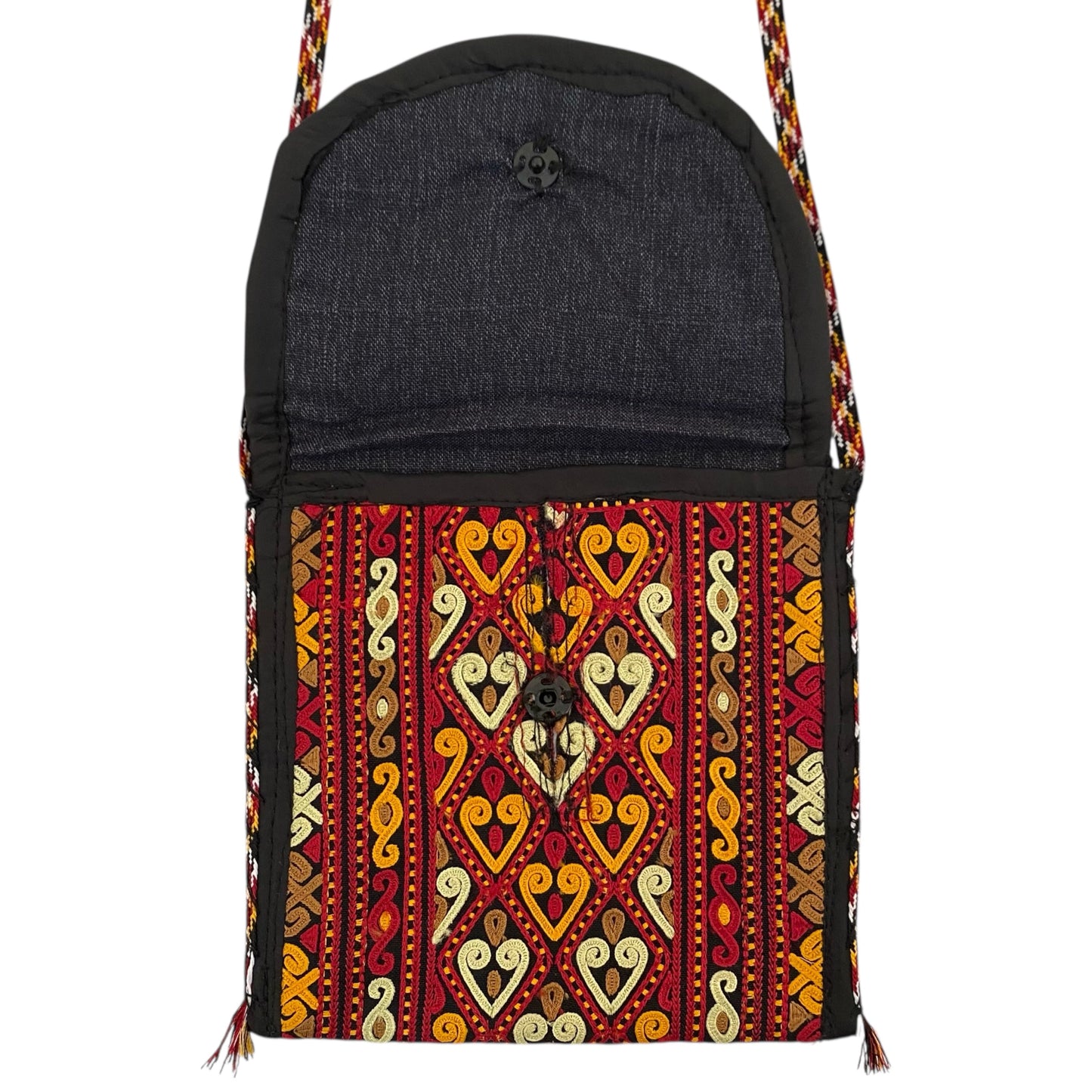 Amu Derya Embroidered Textile Bag Pouch Purse - Kilim Art Gallery