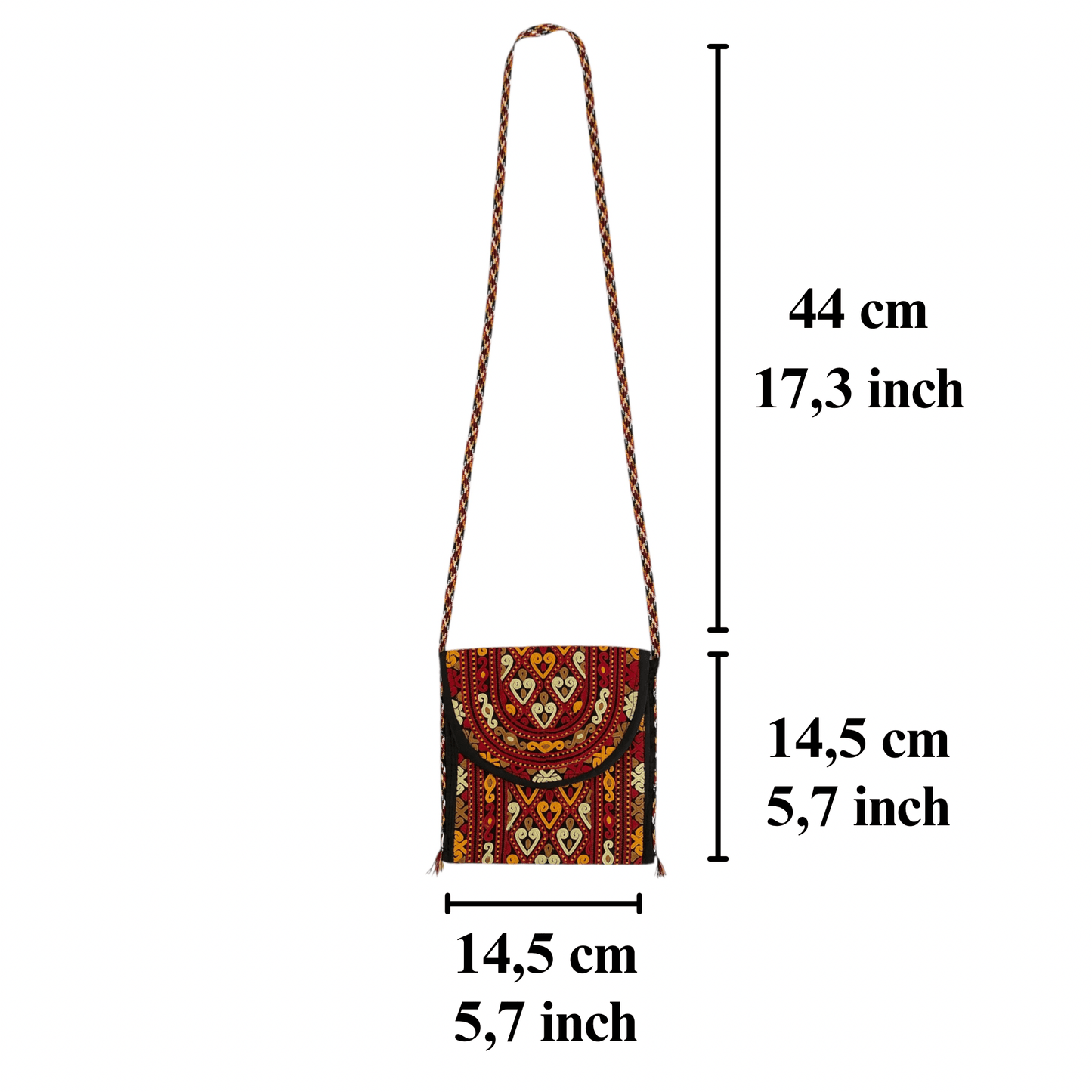 Amu Derya Embroidered Textile Bag Pouch Purse - Kilim Art Gallery