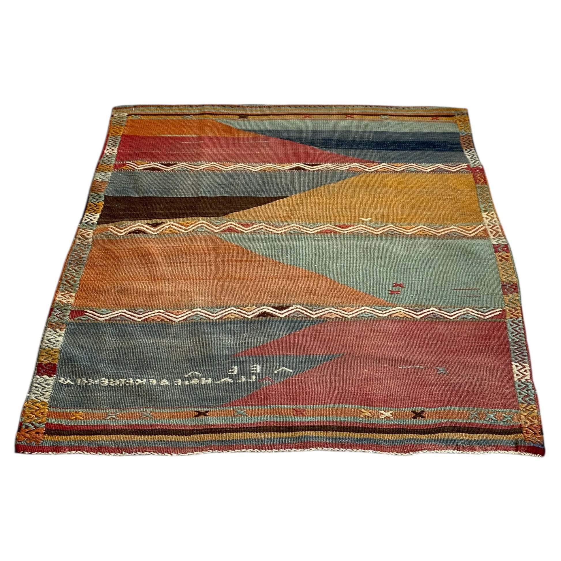 Anatolian Modern Art Design Kilim Rug - Kilim Art Gallery