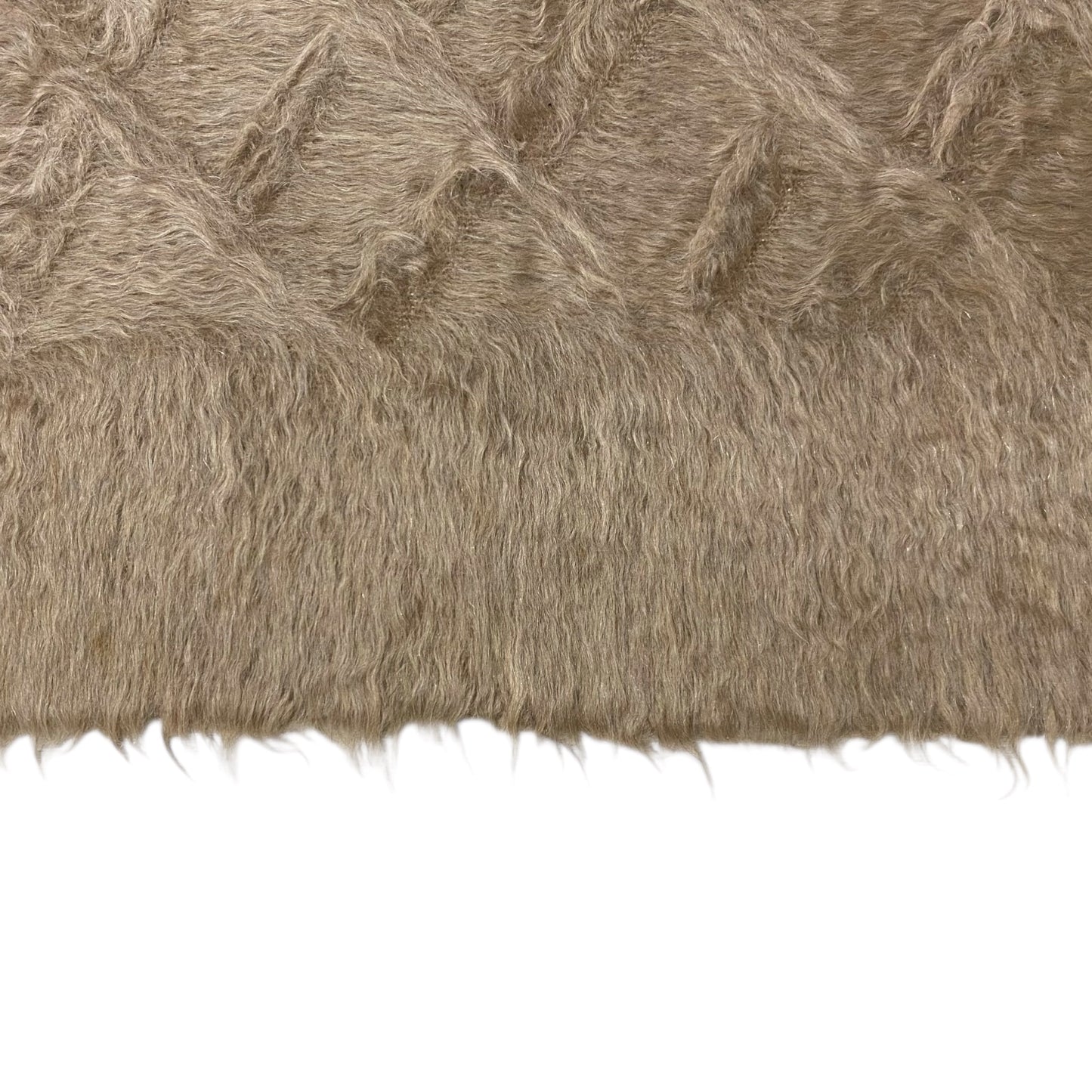 Angora Mohair Brown Turkish Siirt Blanket Kilim Rug - Kilim Art Gallery