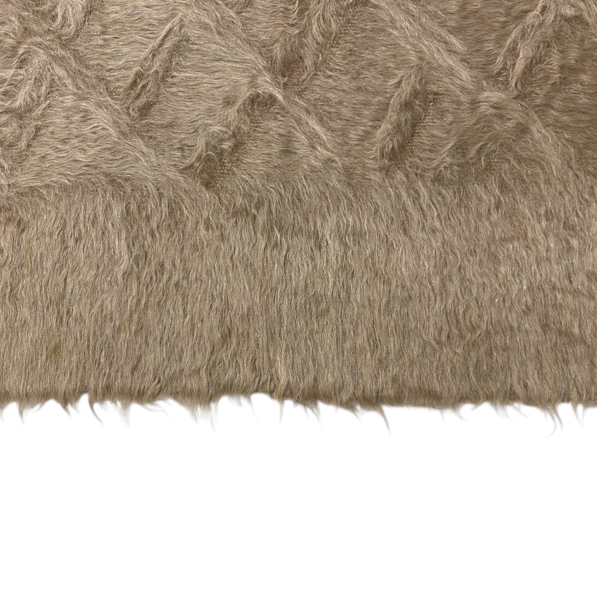 Angora Mohair Brown Turkish Siirt Blanket Kilim Rug - Kilim Art Gallery