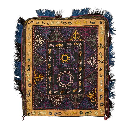 Antique Black Shakhrisabz Suzani Textile - Kilim Art Gallery