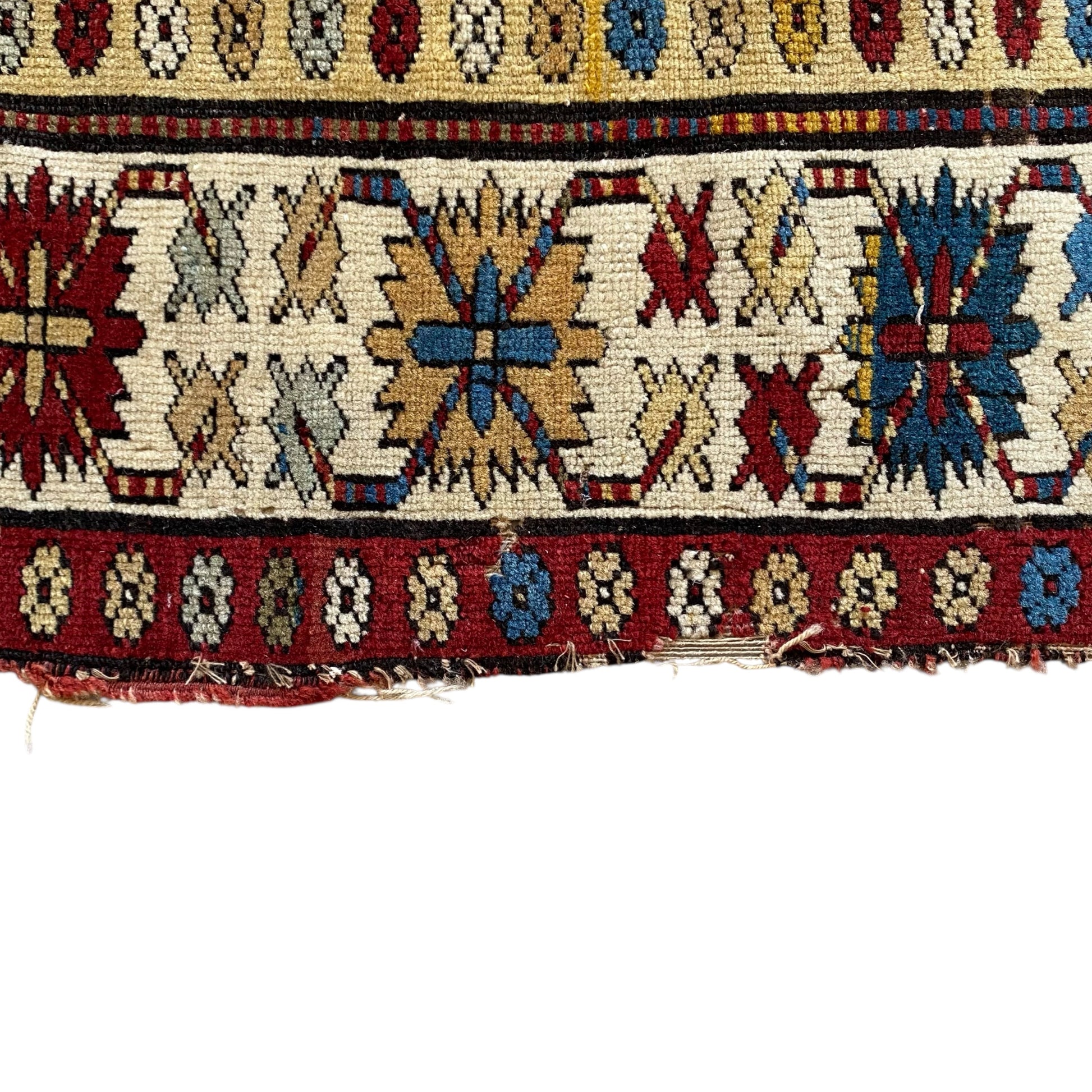 Antique Caucasian Lesghi Star Rug - Kilim Art Gallery