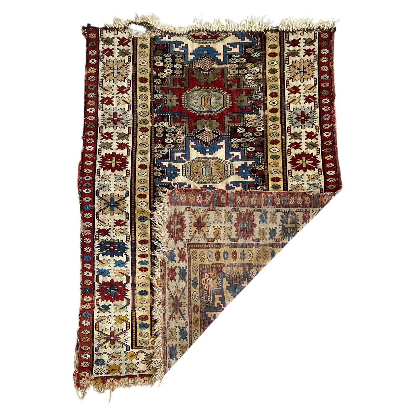 Antique Caucasian Lesghi Star Rug - Kilim Art Gallery