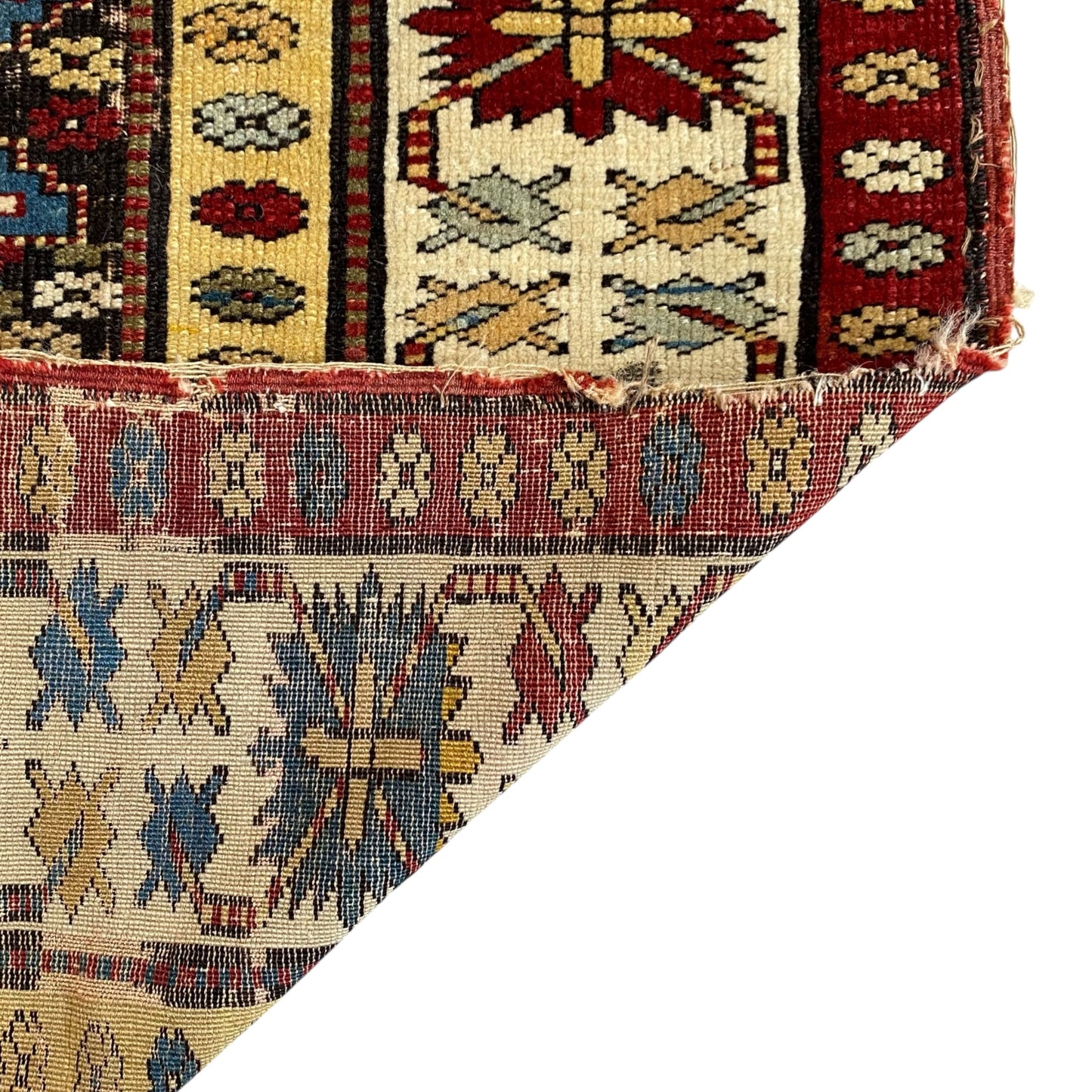 Antique Caucasian Lesghi Star Rug - Kilim Art Gallery