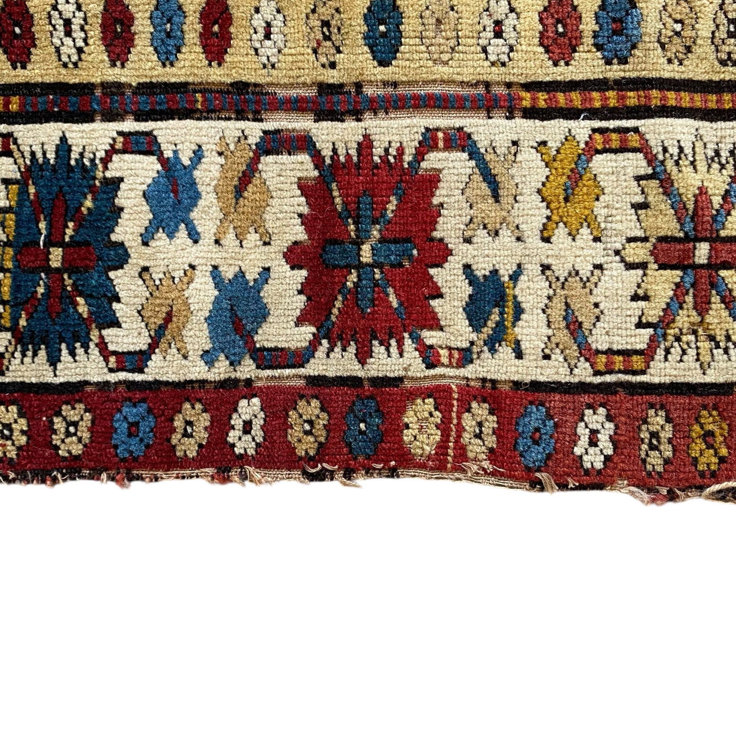 Antique Caucasian Lesghi Star Rug - Kilim Art Gallery