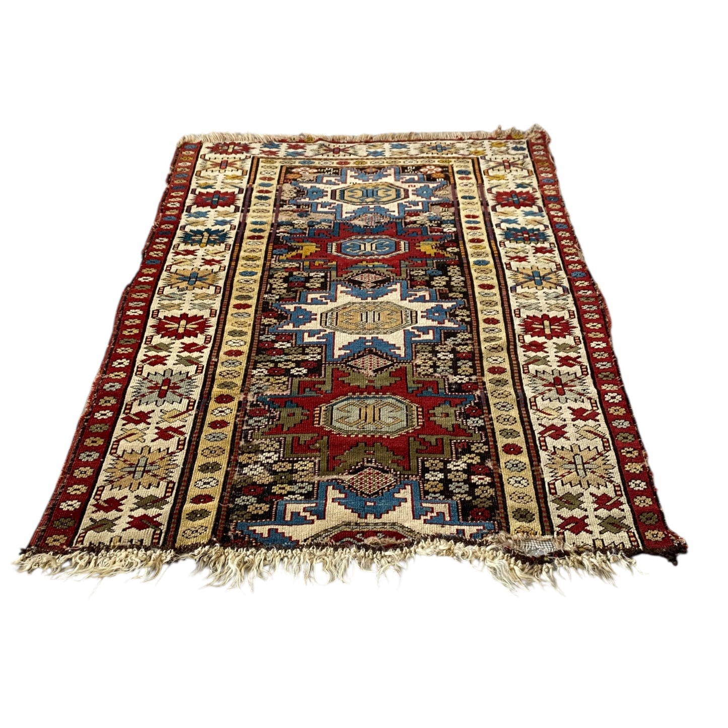Antique Caucasian Lesghi Star Rug - Kilim Art Gallery