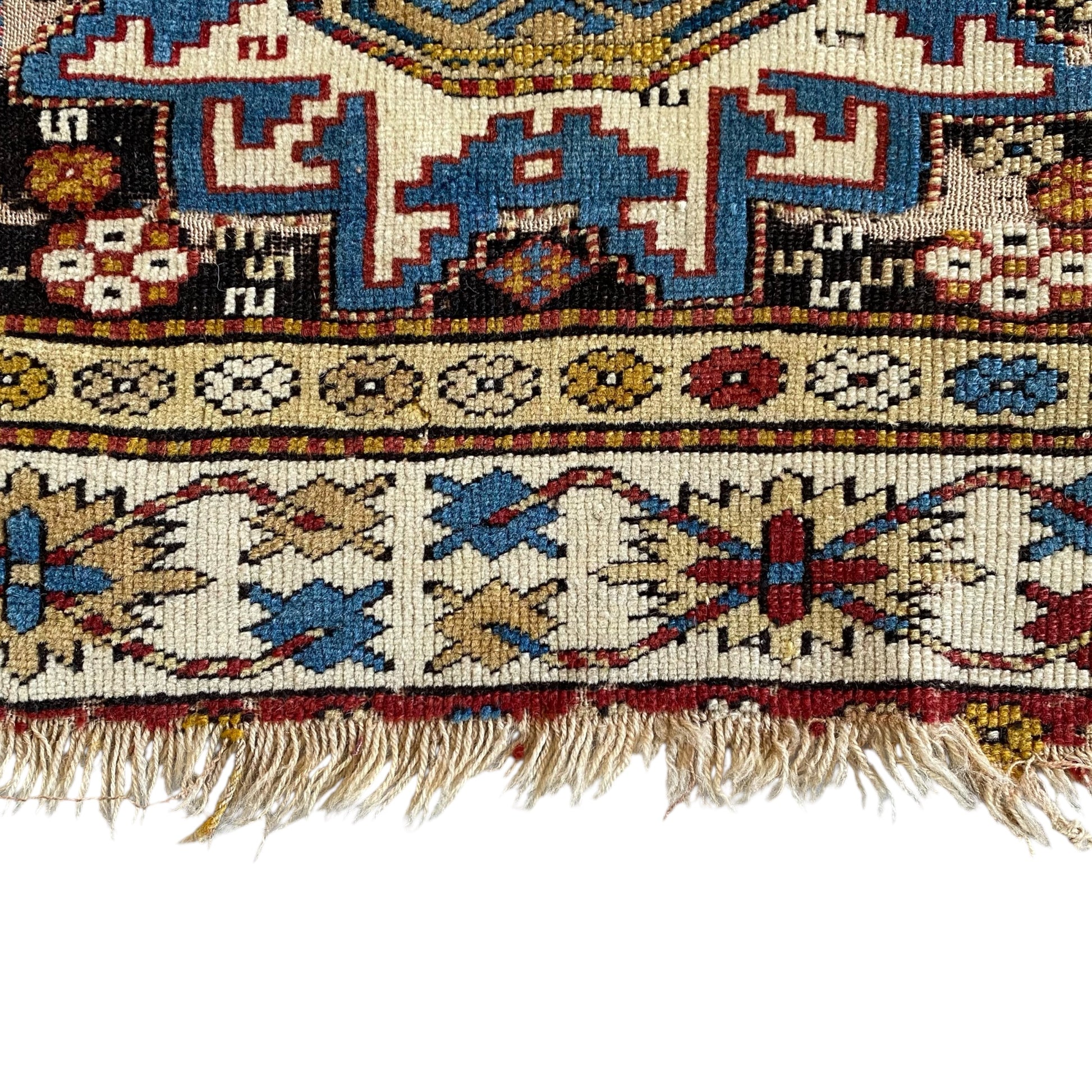 Antique Caucasian Lesghi Star Rug - Kilim Art Gallery