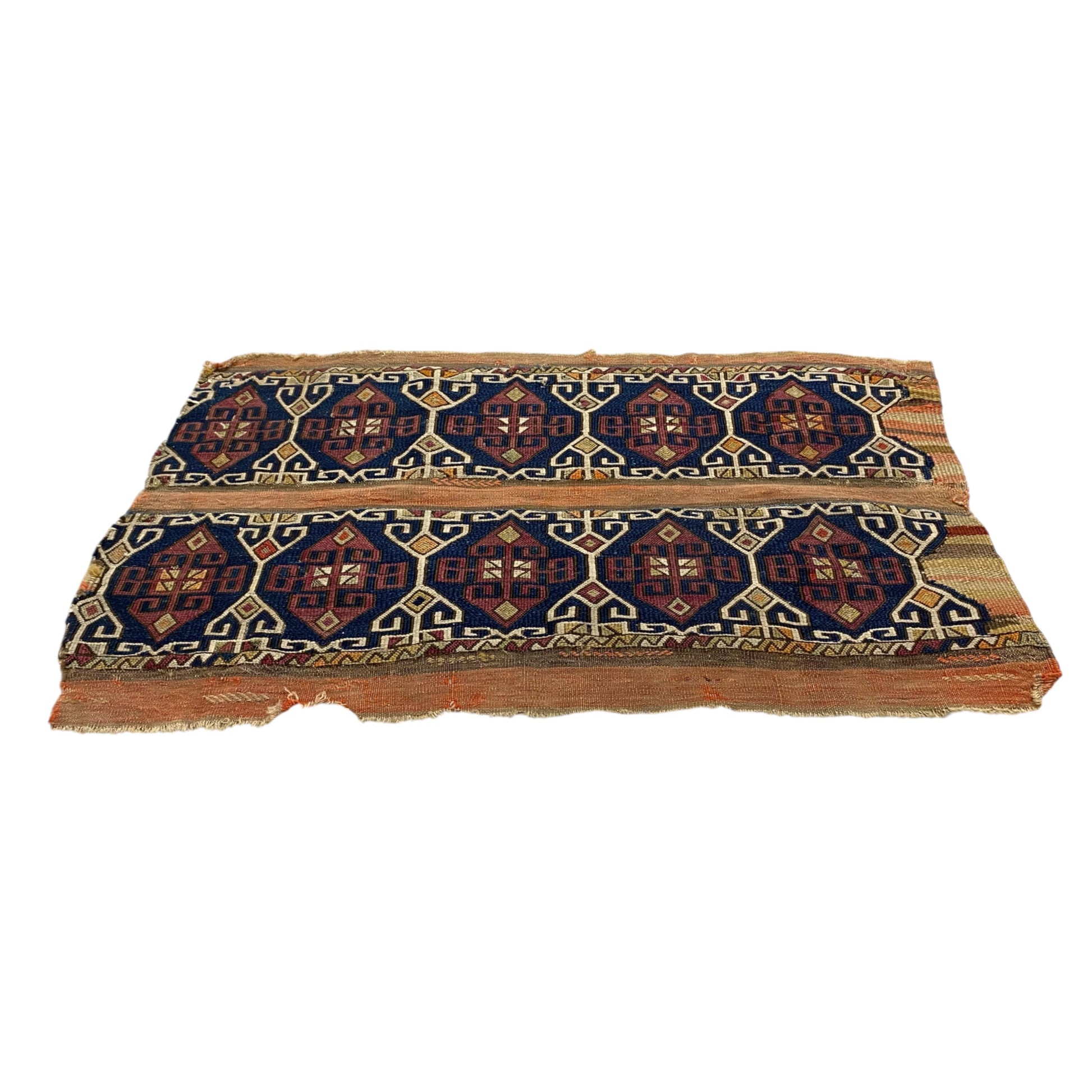 Antique Early Anatolian Reshwan Ala Chuval Soumak Kilim Panel Mother Goddess Design - Kilim Art Gallery