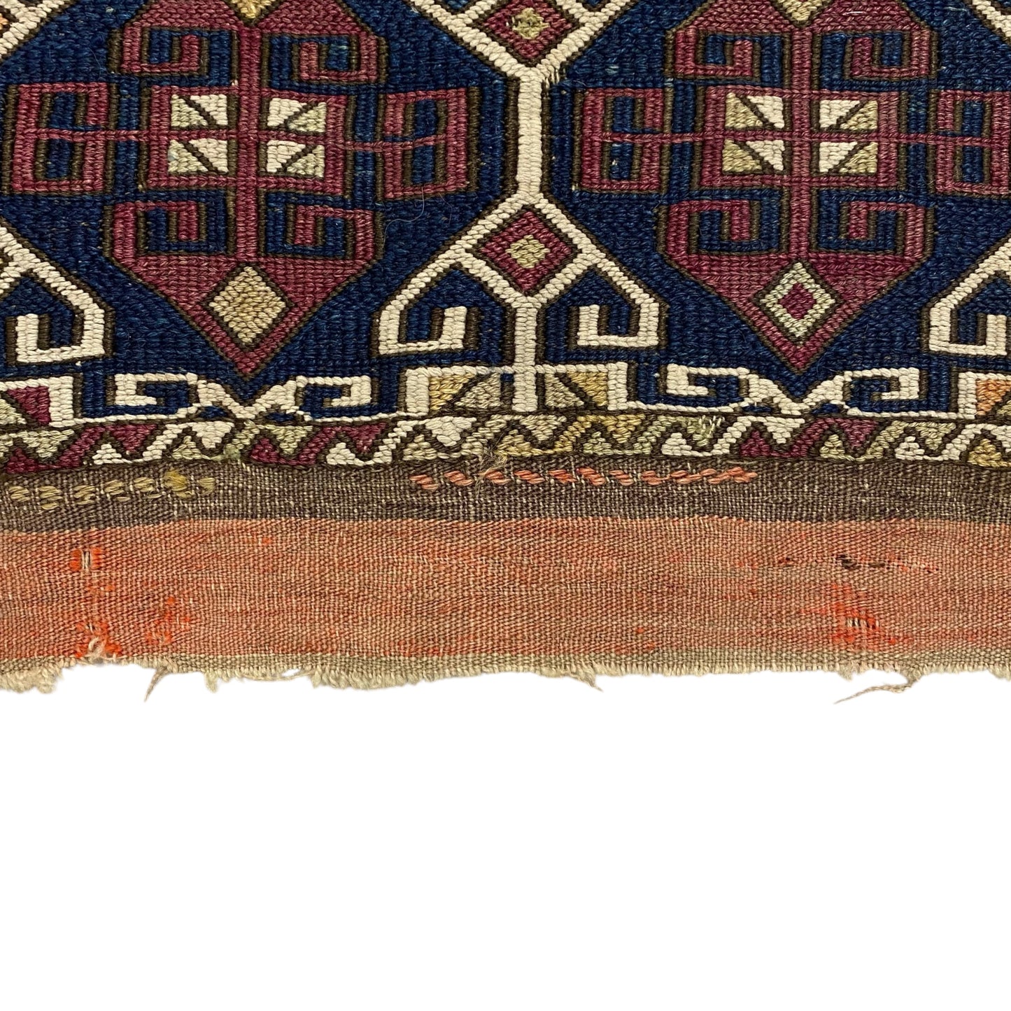 Antique Early Anatolian Reshwan Ala Chuval Soumak Kilim Panel Mother Goddess Design - Kilim Art Gallery