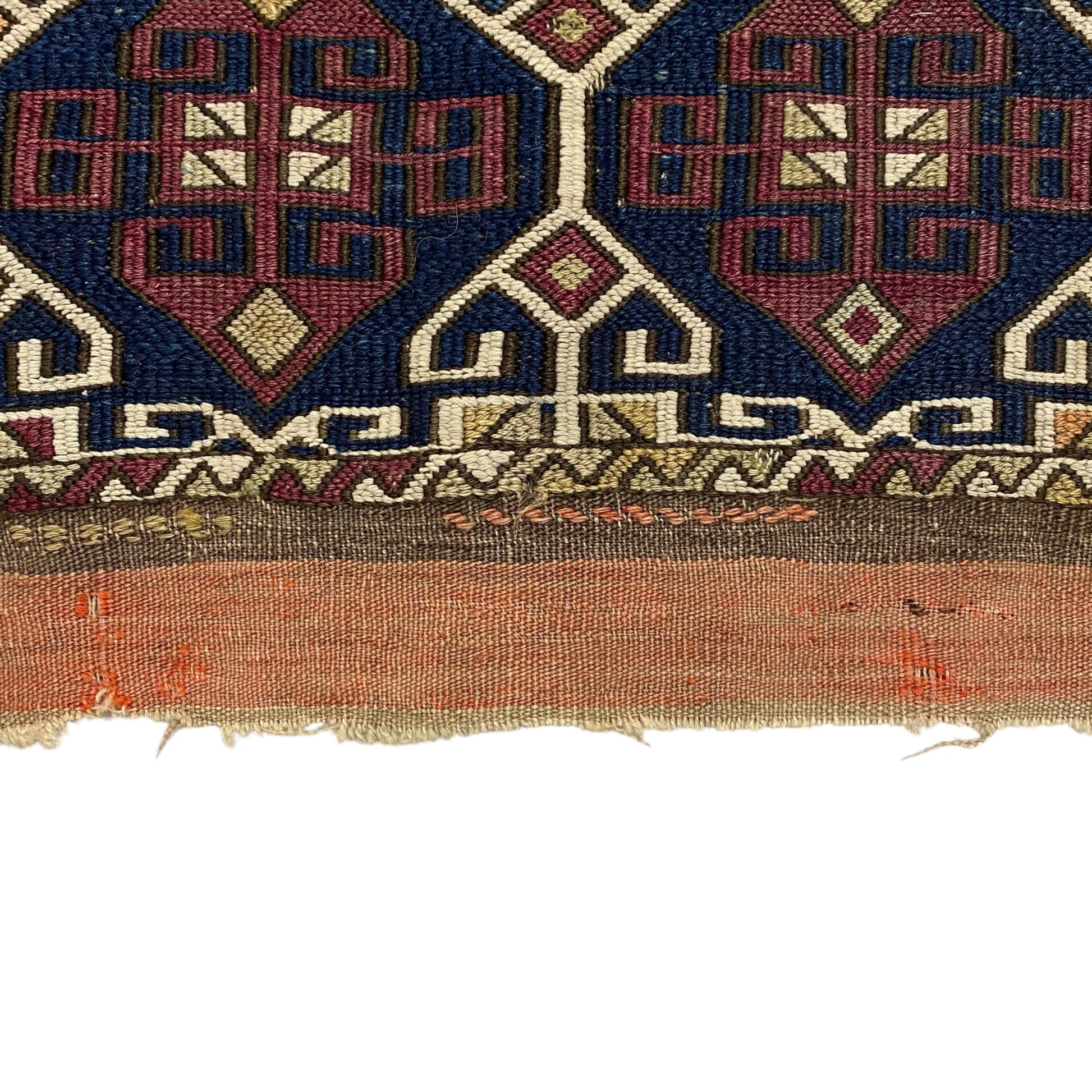 Antique Early Anatolian Reshwan Ala Chuval Soumak Kilim Panel Mother Goddess Design - Kilim Art Gallery