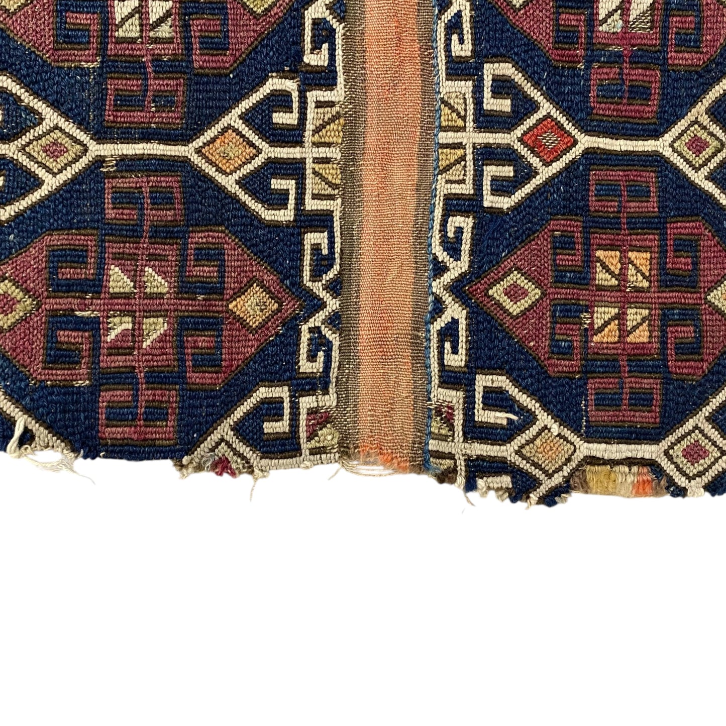 Antique Early Anatolian Reshwan Ala Chuval Soumak Kilim Panel Mother Goddess Design - Kilim Art Gallery