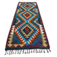 Aztec Blue Kilim Rug Runner - Kilim Art Gallery