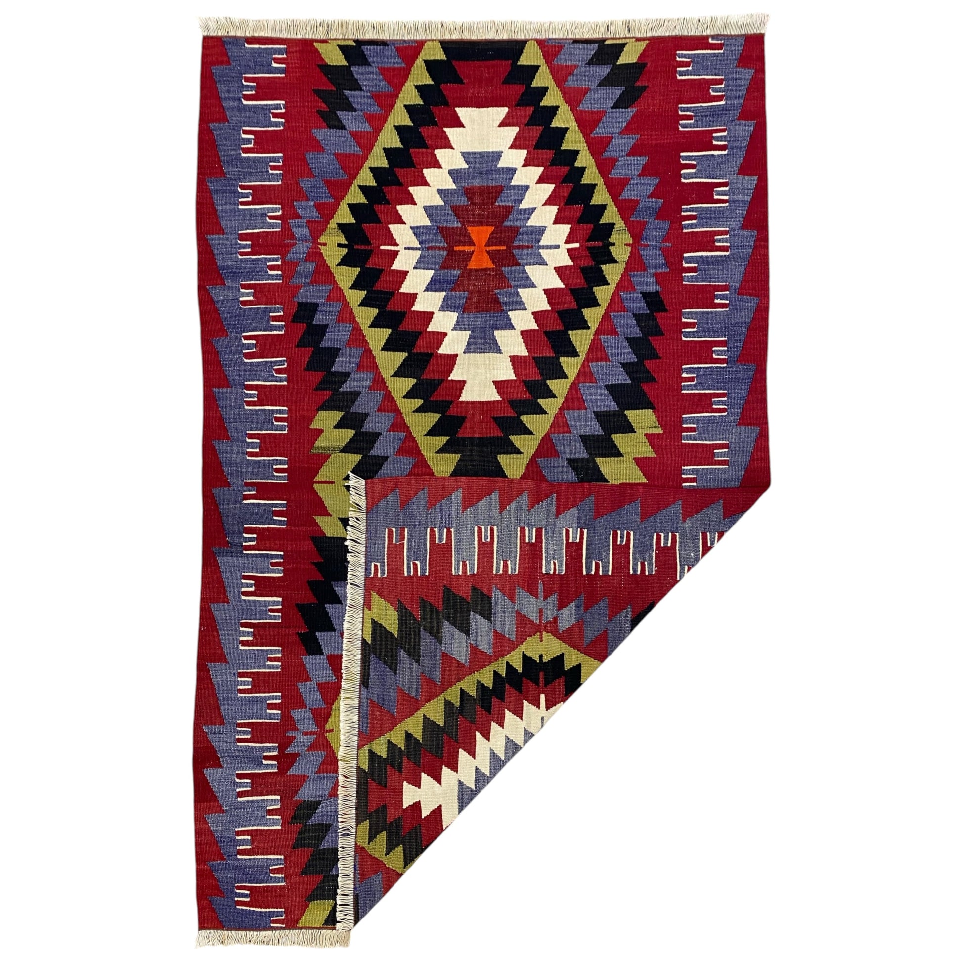Aztec Design Eşme Kilim Rug - Kilim Art Gallery
