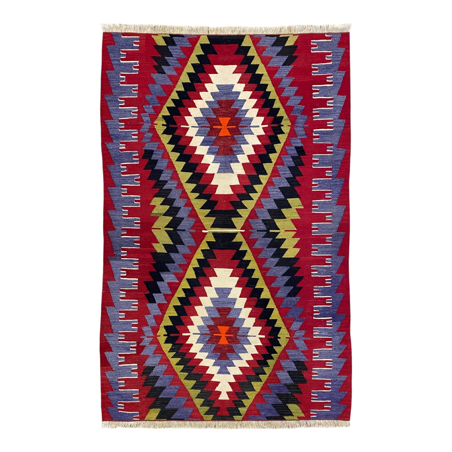 Aztec Design Eşme Kilim Rug - Kilim Art Gallery