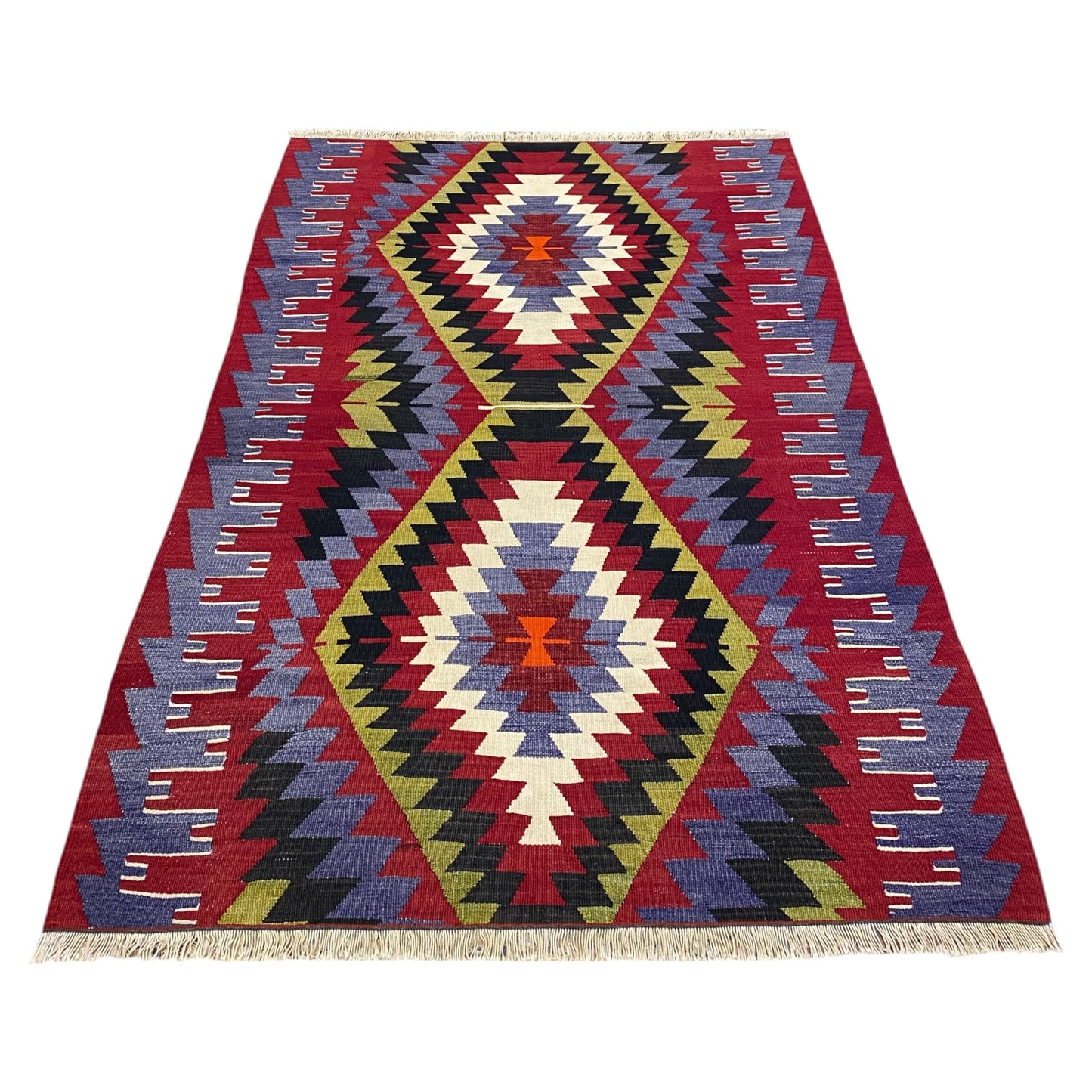 Aztec Design Eşme Kilim Rug - Kilim Art Gallery
