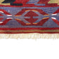Aztec Design Square Sofra Kilim Rug - Kilim Art Gallery