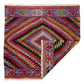 Aztec Design Square Sofra Kilim Rug - Kilim Art Gallery
