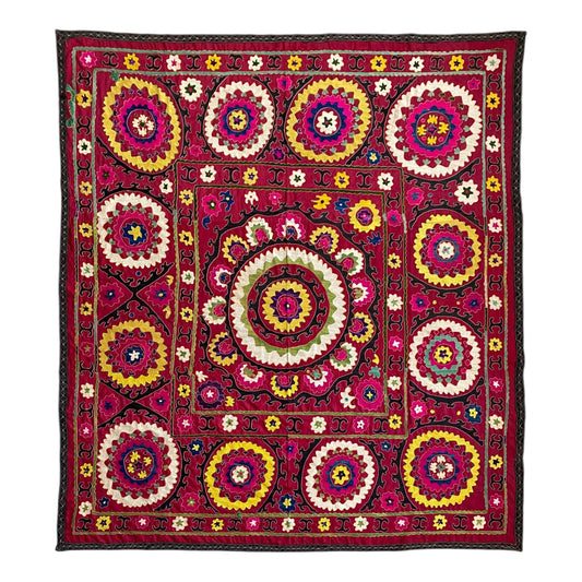 Best Bohemian Suzani Bed Spread / Table Cover / Wall Hanging - Kilim Art Gallery