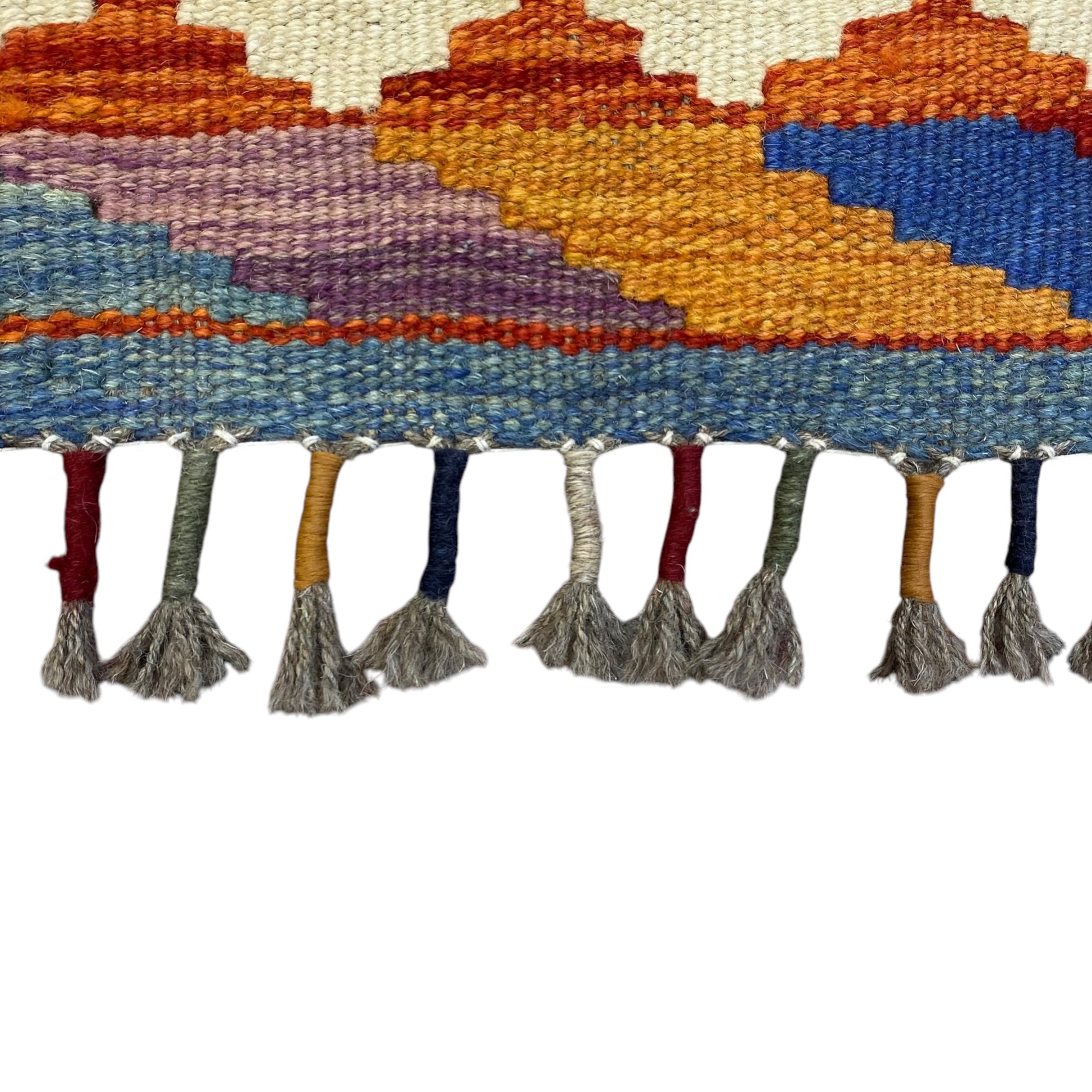 Best Quality Geometric Kilim Rug with Blue Green - Kilim Art Gallery