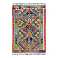 Best Quality Geometric Kilim Rug with Blue Green - Kilim Art Gallery