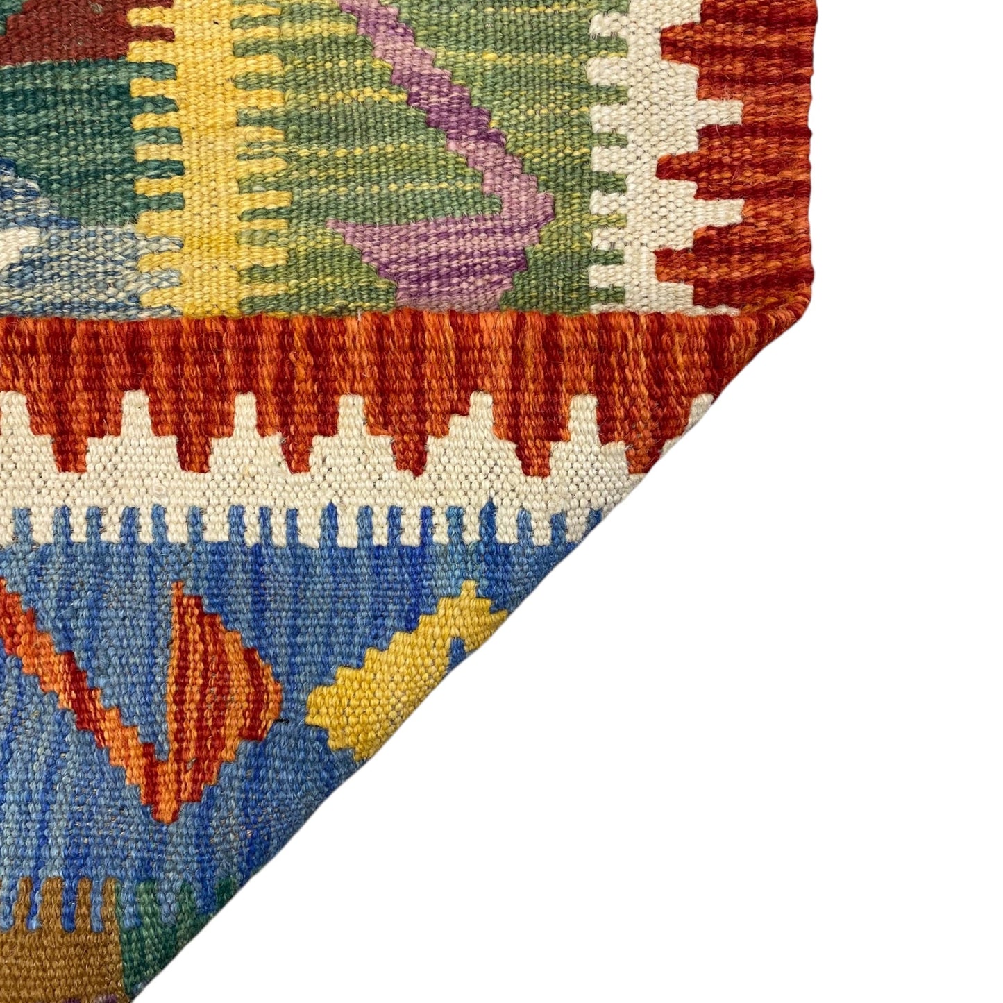 Best Quality Geometric Kilim Rug with Blue Green - Kilim Art Gallery