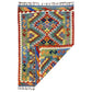 Best Quality Geometric Kilim Rug with Blue Green - Kilim Art Gallery