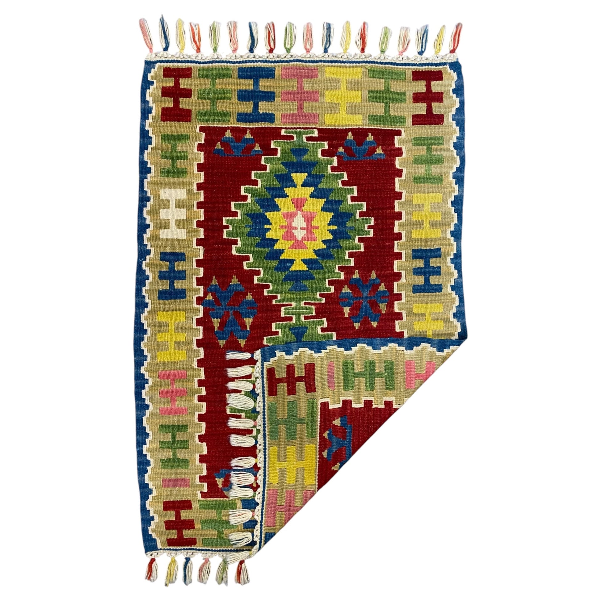 Best Quality New Small Turkish Kayseri Wool Kilim Rug - Kilim Art Gallery