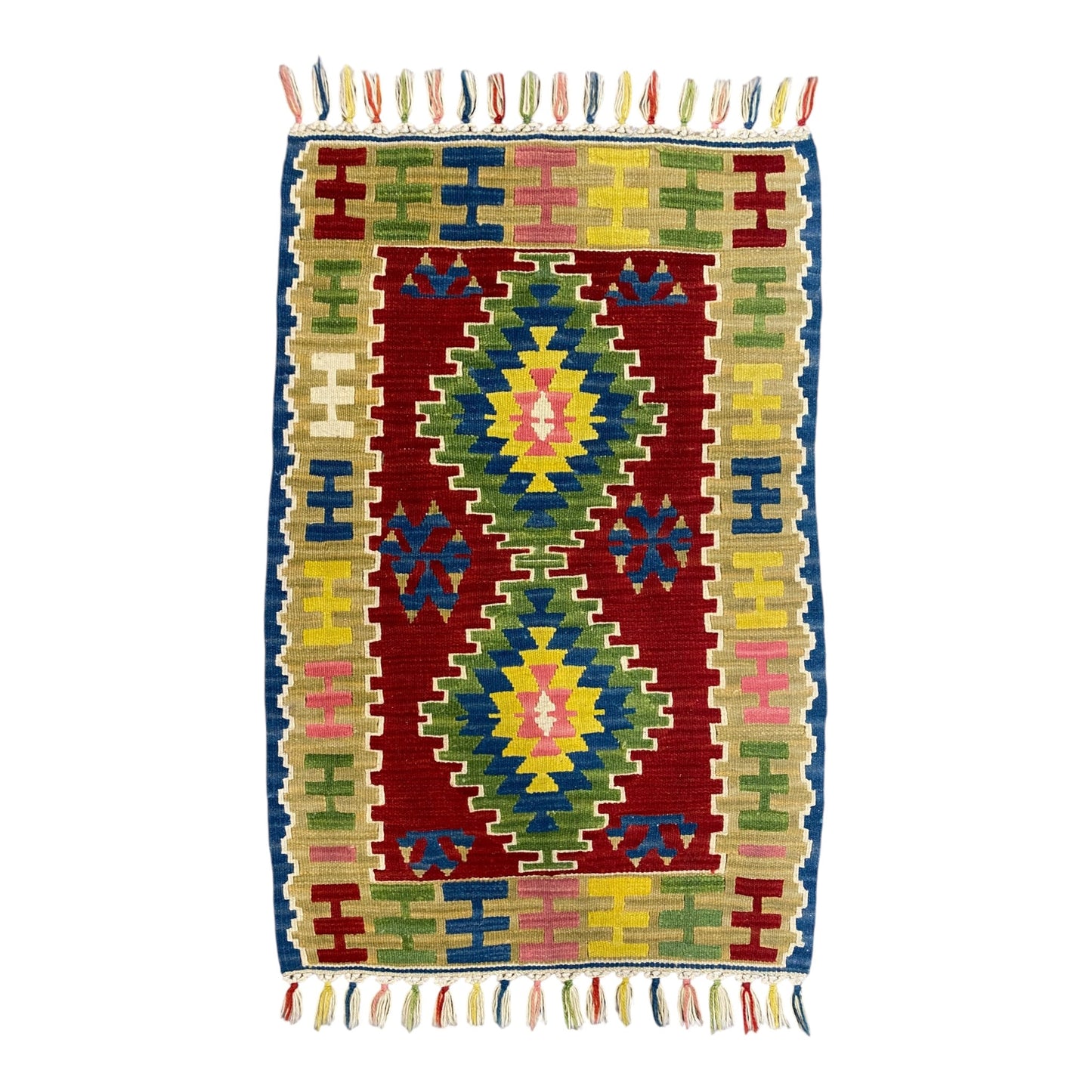 Best Quality New Small Turkish Kayseri Wool Kilim Rug - Kilim Art Gallery